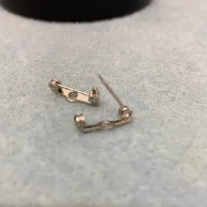15mm Brooch Back (10) - Nickel