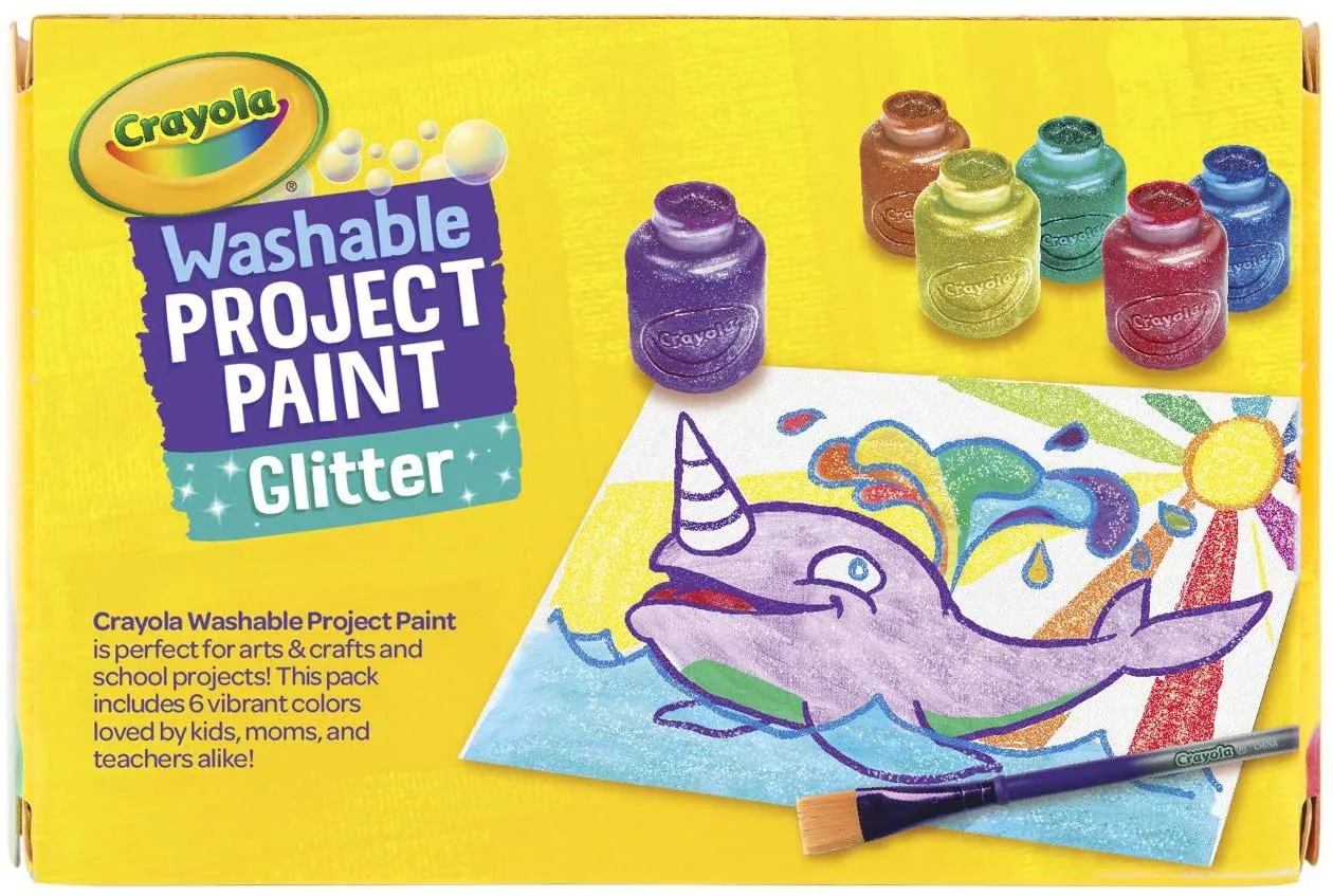 6 ct. 2-oz. Glitter Paint Set
