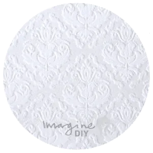 Amelia Flocked Paper White