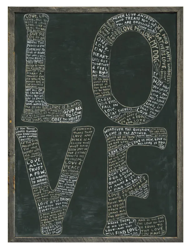 Art Print L-O-V-E