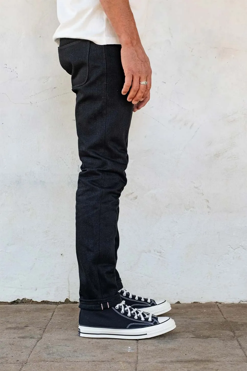 AVILA SLIM TAPER 17oz - BLACK SLUB