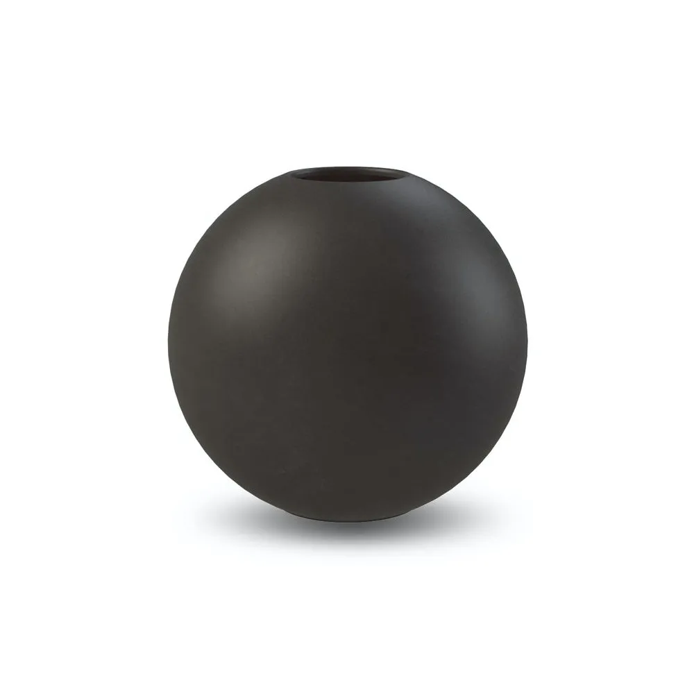 Ball Vase Black 10cm