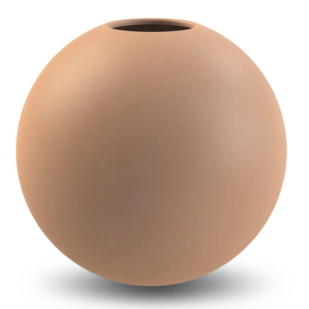 Ball Vase Cafe Au Lait 20cm