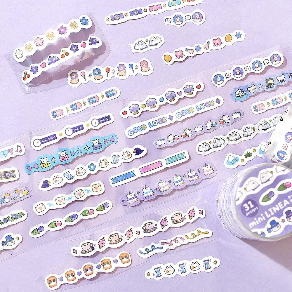 BGM Roll Sticker: Mini Linea - Purple