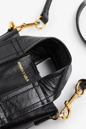 Bimba Y Lola leather shoulder bag, black