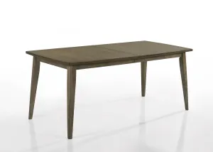 Bistro - Wide Contemporary Rectangle Dining Table With Extension Leaf by Couch.com