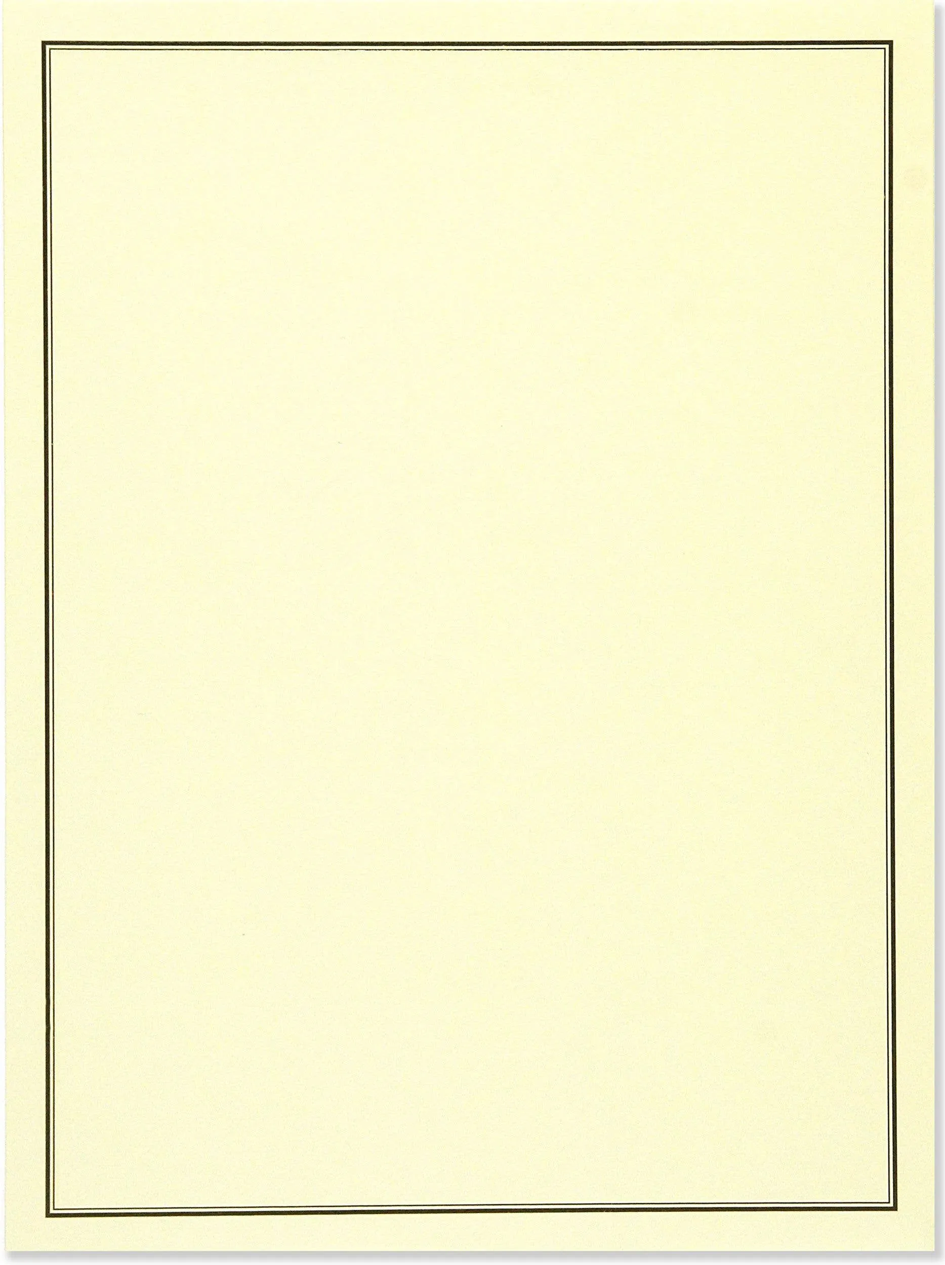 Black & Cream Stationery Set