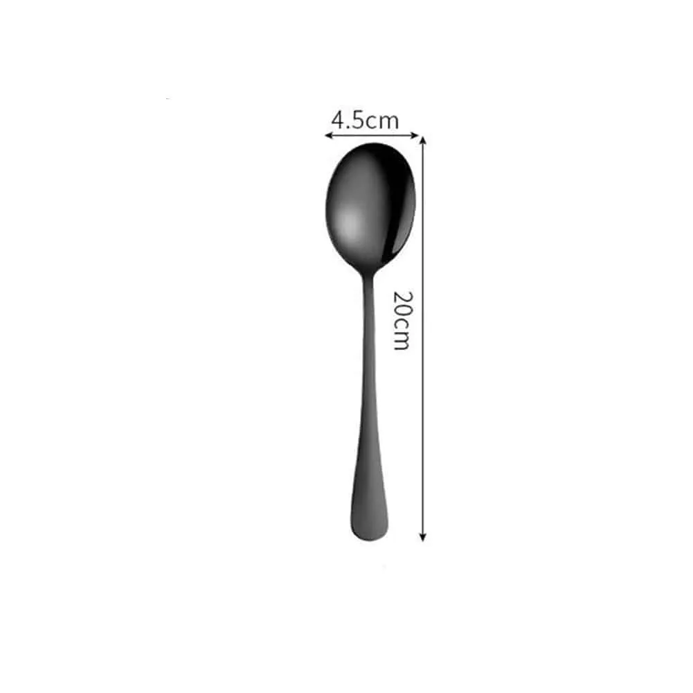 Black Tableware Set