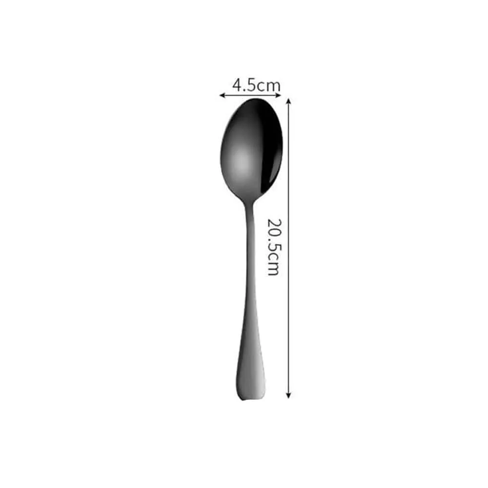 Black Tableware Set