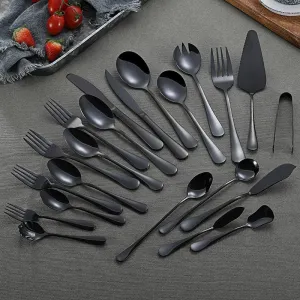 Black Tableware Set