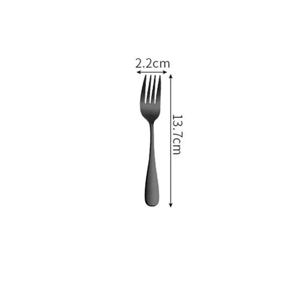 Black Tableware Set