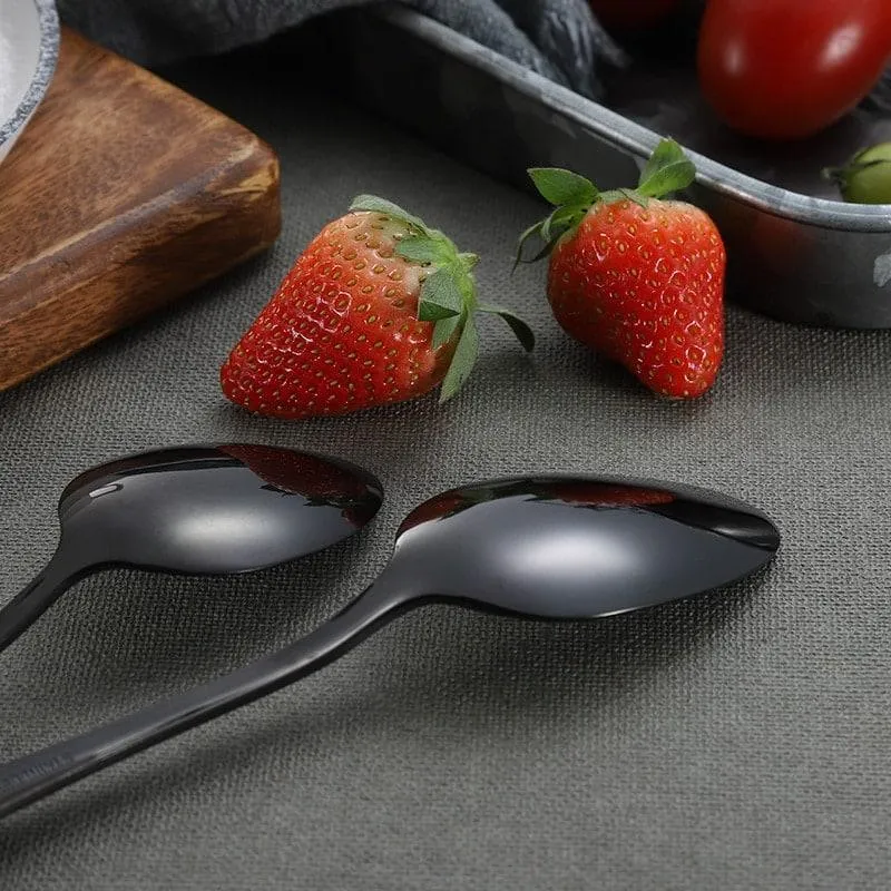 Black Tableware Set