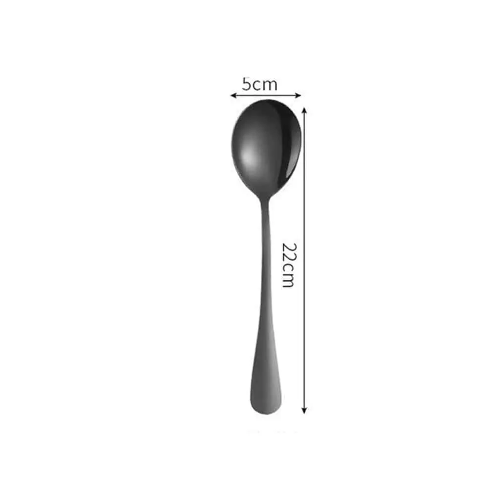 Black Tableware Set