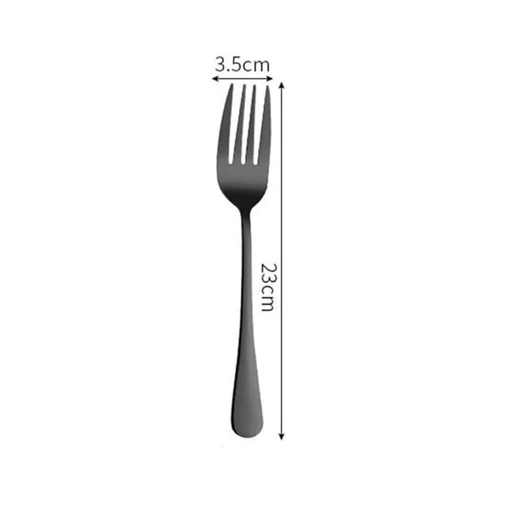 Black Tableware Set