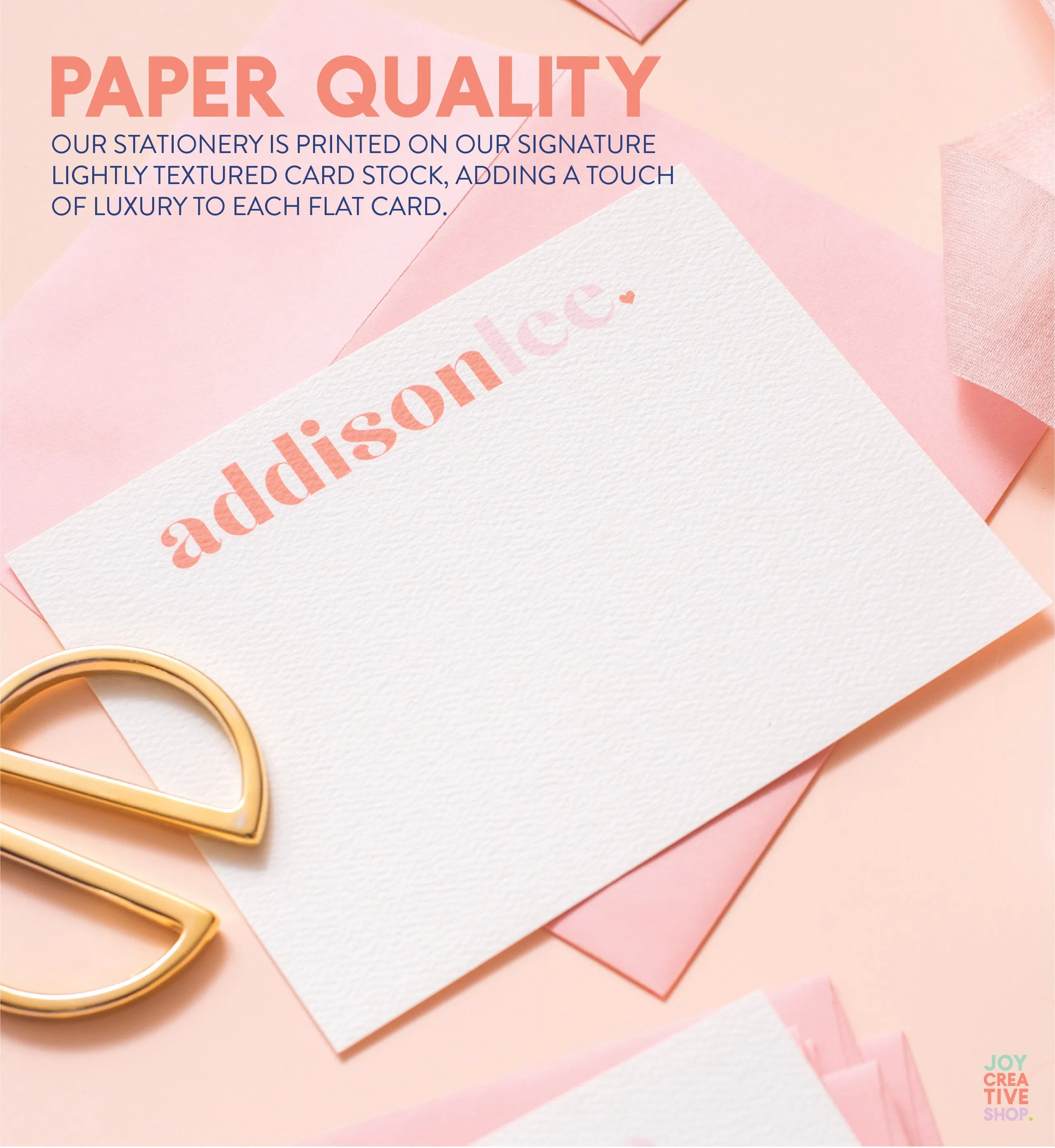 Block and Script Personalized Stationery