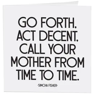 Call Your Mother Card
