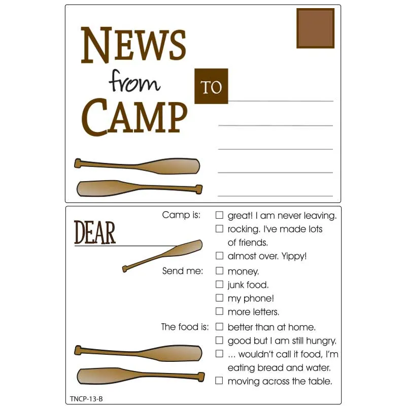 Camp Stationery - Paddles