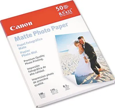 Canon Photo Paper Plus' Matte' 8-1/2 X 11' 50 Sheets/Pack