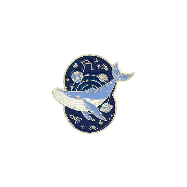 Cartoon Whale Pins