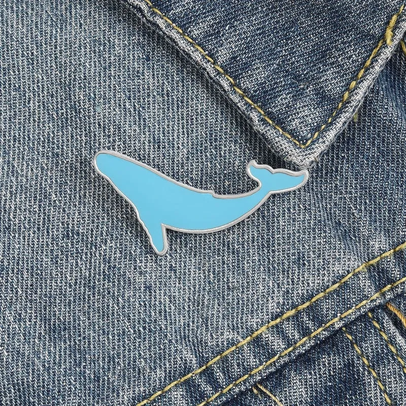 Cartoon Whale Pins