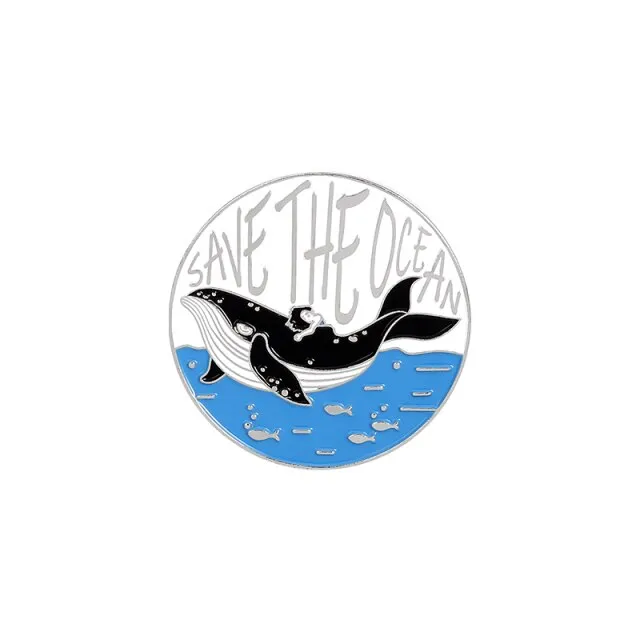 Cartoon Whale Pins