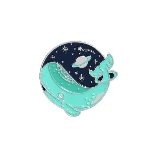Cartoon Whale Pins