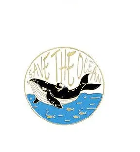Cartoon Whale Pins