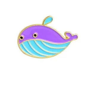 Cartoon Whale Pins
