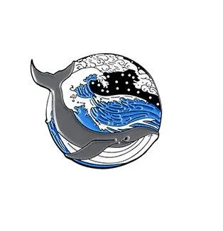 Cartoon Whale Pins