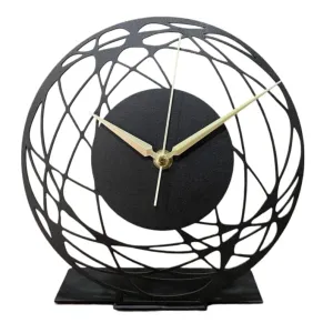 Cartvilla Metal Tabletop Desk Clock, Office Clock Decor, Above Desktop Clock, Office Gift,Business Gift Idea,Silent Metal Desk Clock,Shelf Clock Decor