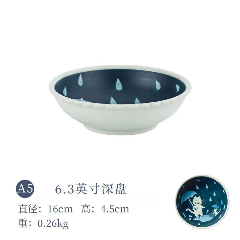 Cat Ceramic Tableware – Japanese Style Cute Ceramic Plate