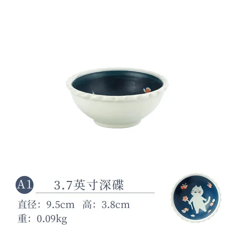 Cat Ceramic Tableware – Japanese Style Cute Ceramic Plate