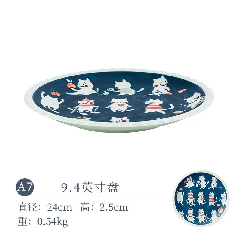 Cat Ceramic Tableware – Japanese Style Cute Ceramic Plate