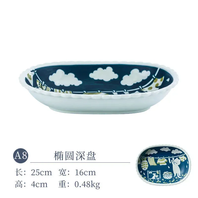 Cat Ceramic Tableware – Japanese Style Cute Ceramic Plate