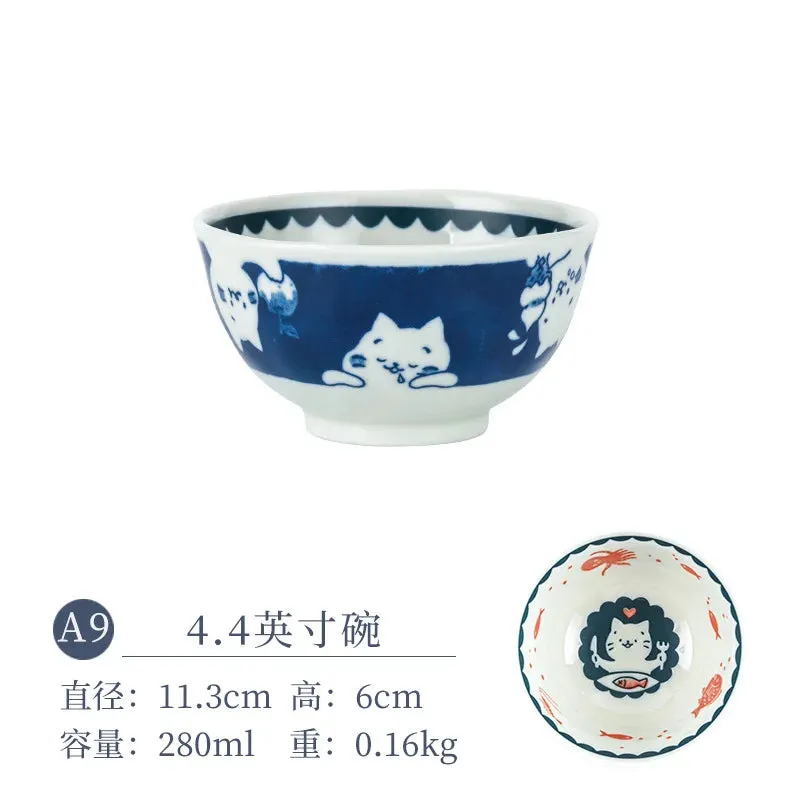Cat Ceramic Tableware – Japanese Style Cute Ceramic Plate