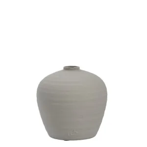 Catia vase H21 cm. silver gray