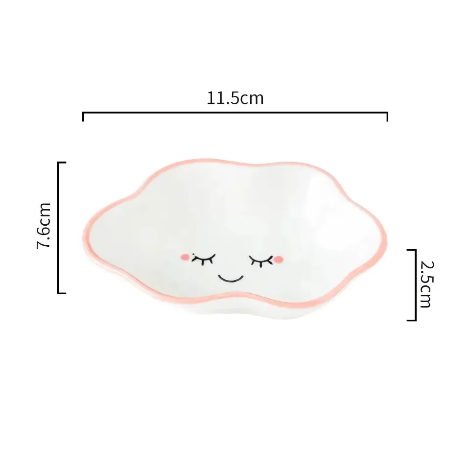 Ceramic Cute Clouds Dipping Sauce Dish