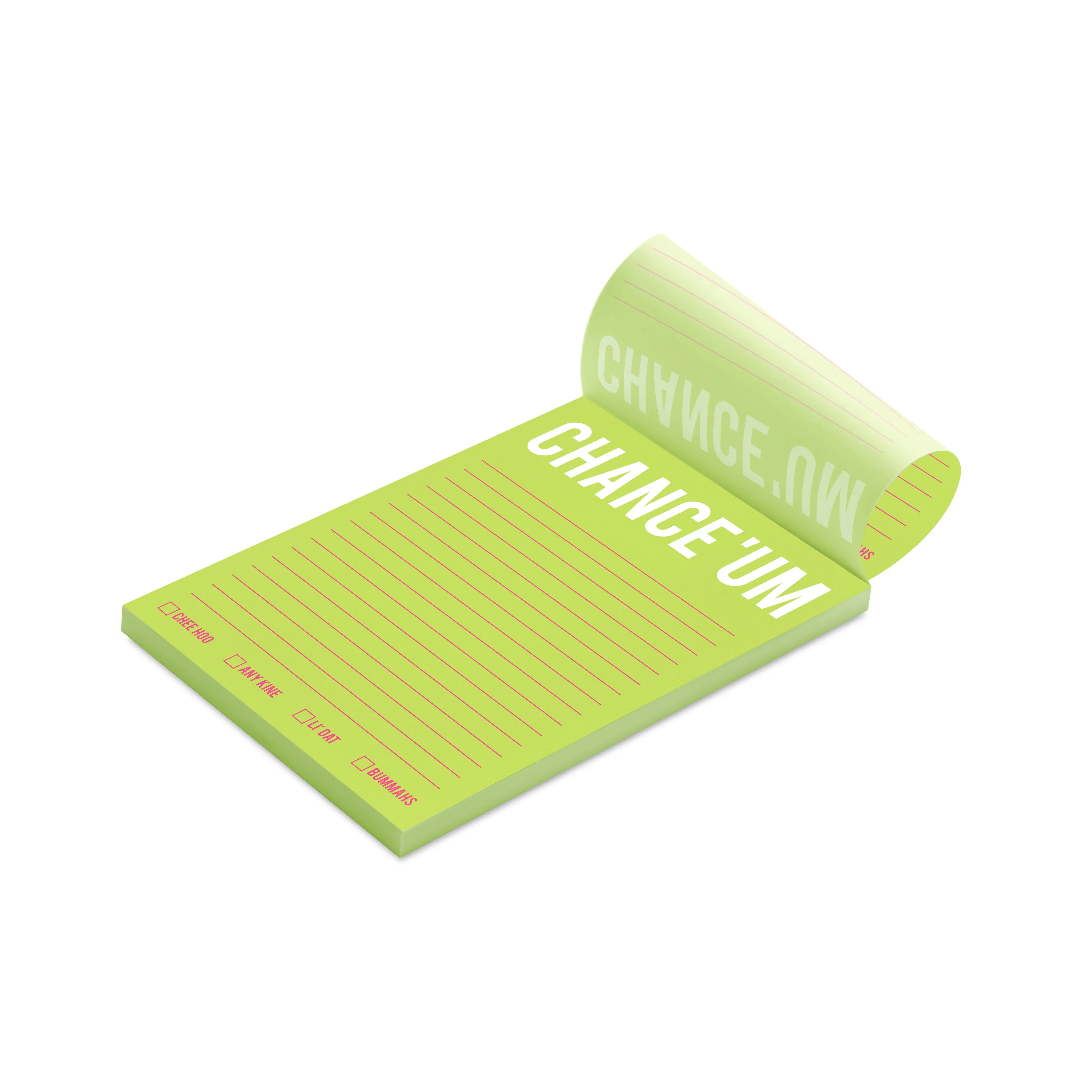 Chance 'Um Notepad 5x7