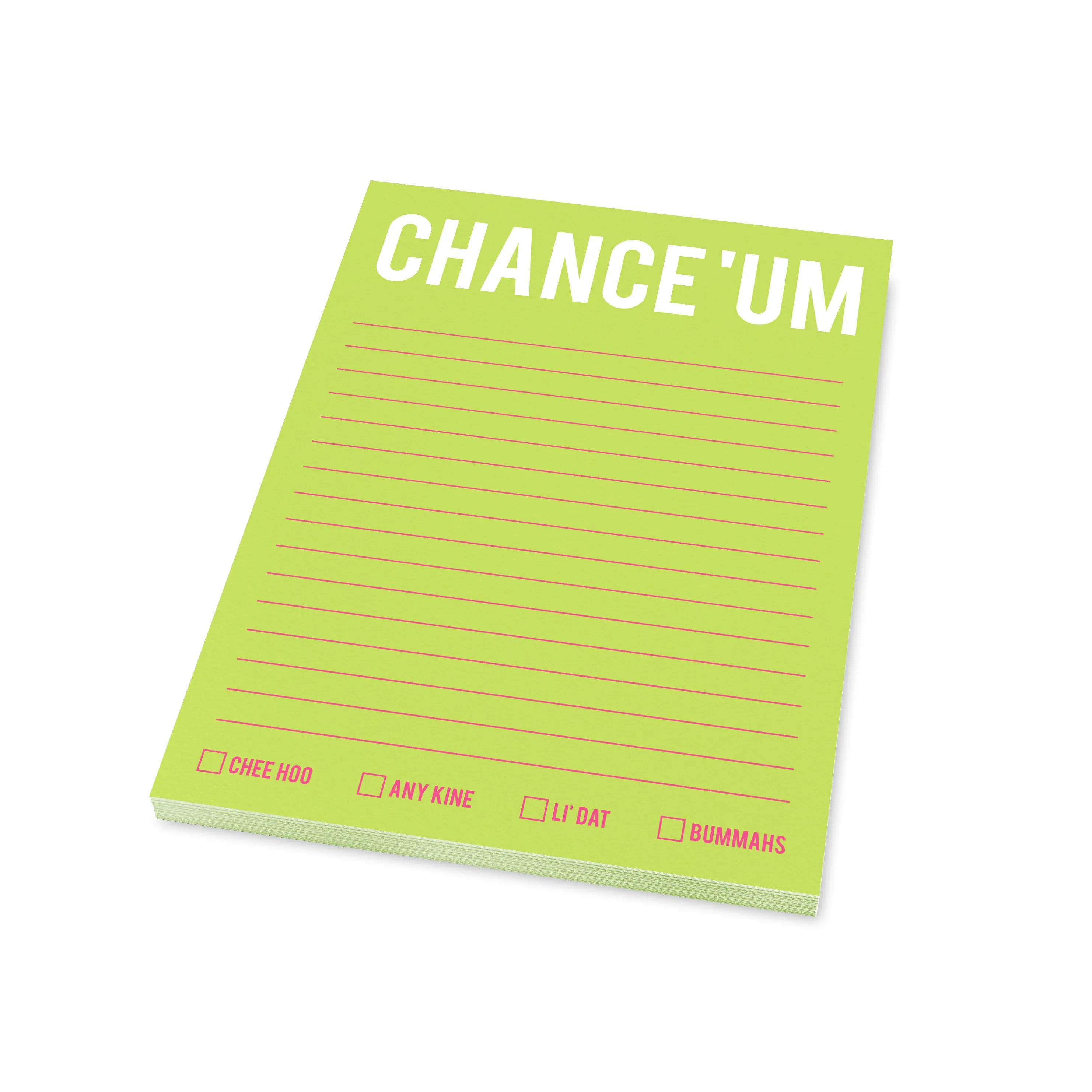 Chance 'Um Notepad 5x7