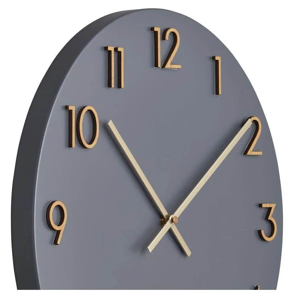 Charcoal Katelyn Clock (40cm)