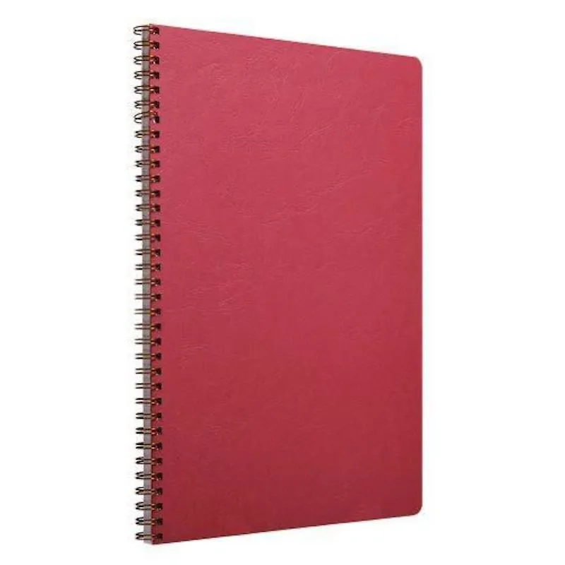 Clairefontaine Age-Bag A4 Coilbound Notebook, Ruled, Red