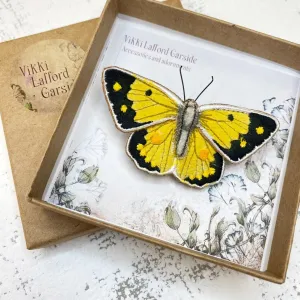 Clouded Yellow Butterfly Brooch