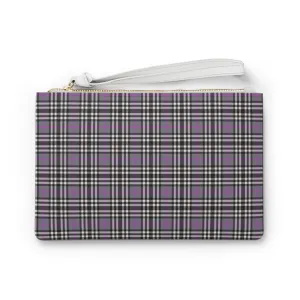 Clutch Bag- Pink & Grey Plaid