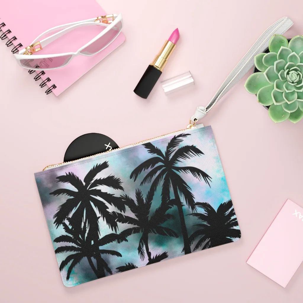 Clutch Bag-Tie Dye Palm