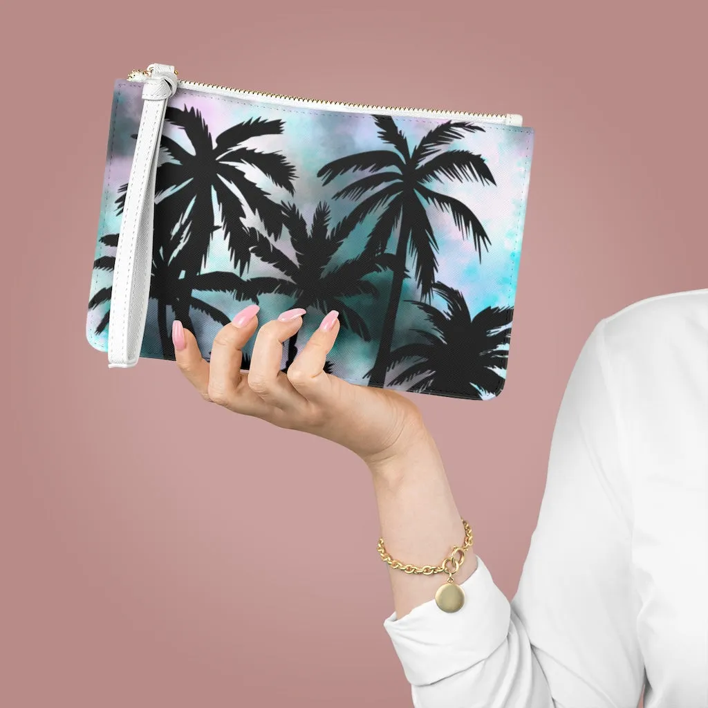 Clutch Bag-Tie Dye Palm