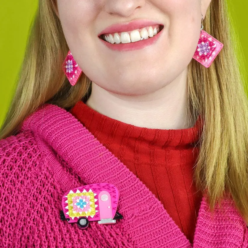 Cosiest of Campers Brooch