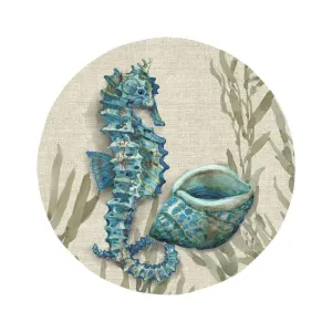 Crescent Beach Seahorse 8.5 in. Salad Plate