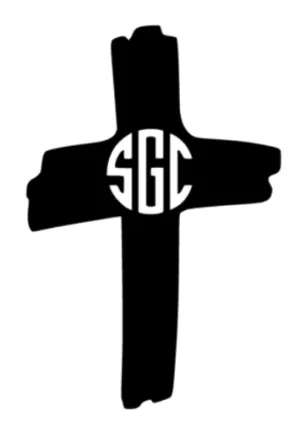 Cross Monogram Decal