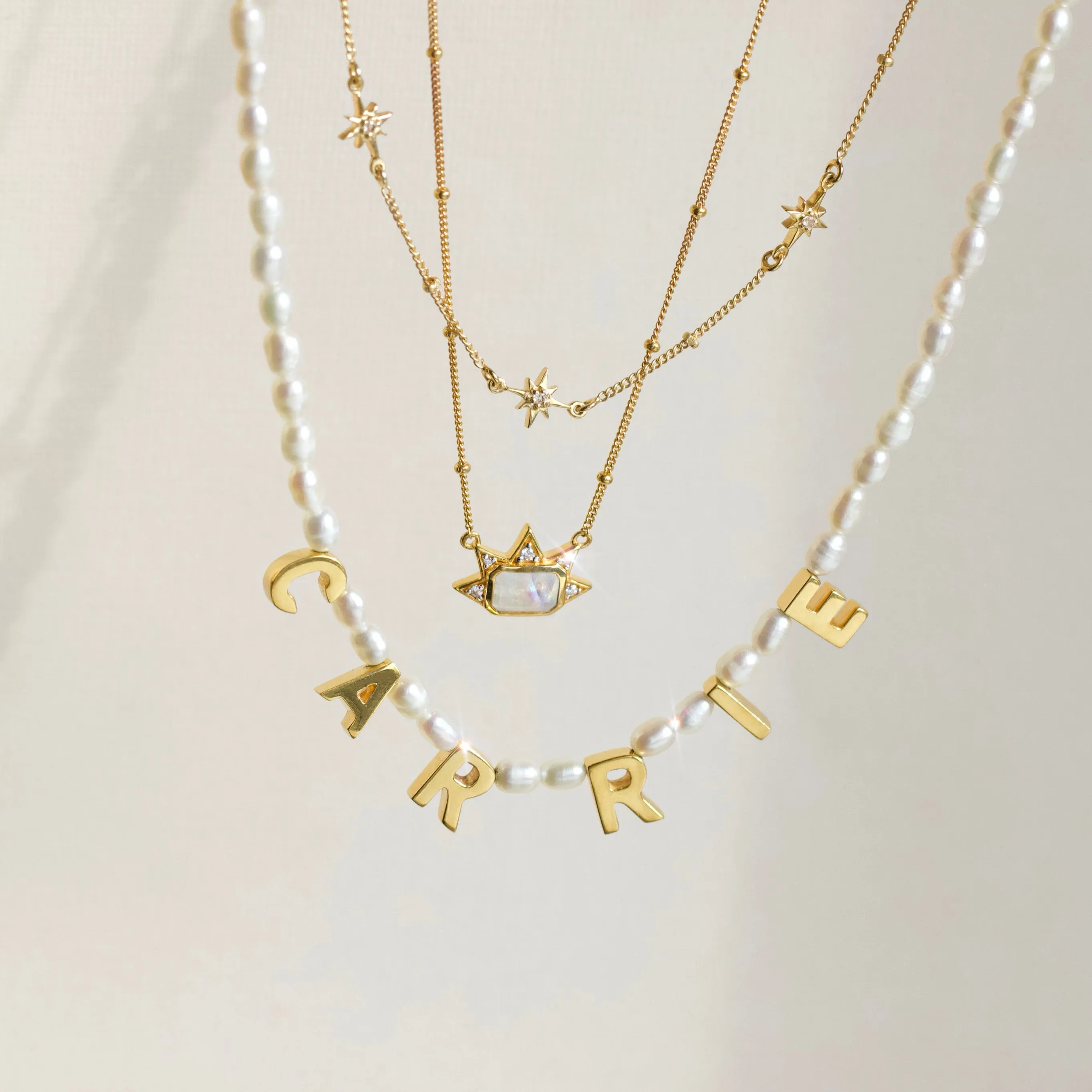 Custom Made Personalised Pearl Necklace