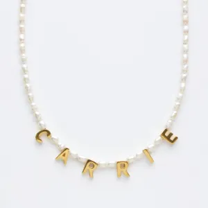 Custom Made Personalised Pearl Necklace